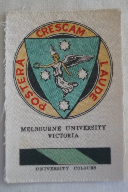 Vintage 1910's Wills Silk School Crests Melbourne University Victoria