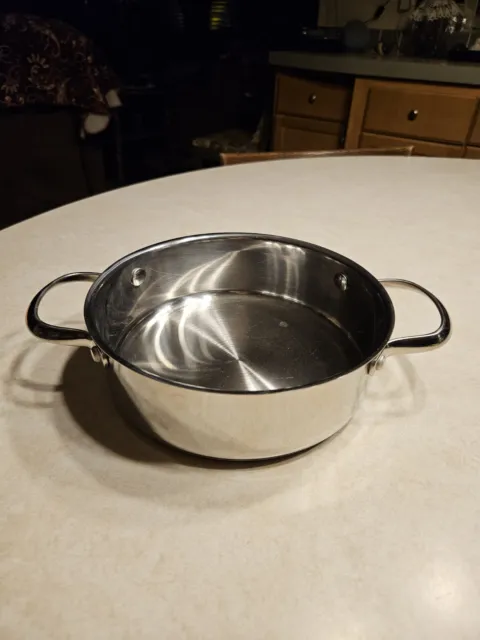 Wolfgang Puck BISTRO COLLECTION 8" Casserole 2 Handled Pan 18-10 Stainless Steel