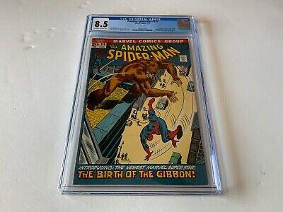 Amazing Spider-Man 110 Cgc 8.5 1St Gibbon Kraven Marvel Comics 1972