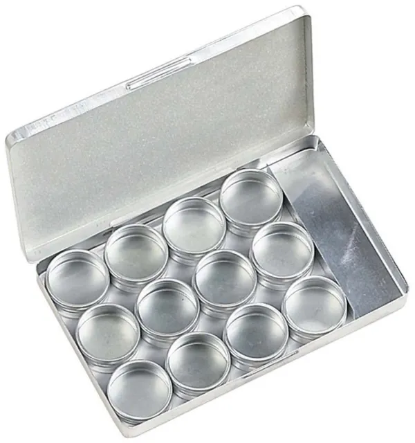 12 Piece Gem Jars In Aluminum Box - Tj-81653-86