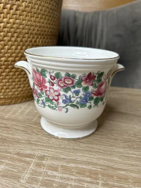 Crown Staffordshire Thousand Flowers Cache Pot multicolor Made in England 2