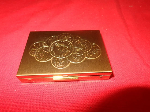 Rare Antique Zell Stash Case - Money Holder - Carry All Never Used In Box  # 547