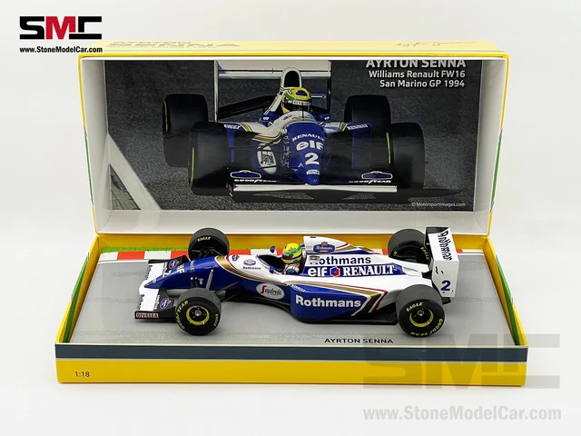 WILLIAMS F1 FW16 #2 Ayrton Senna San Marino GP 1994 1:18 MINICHAMPS