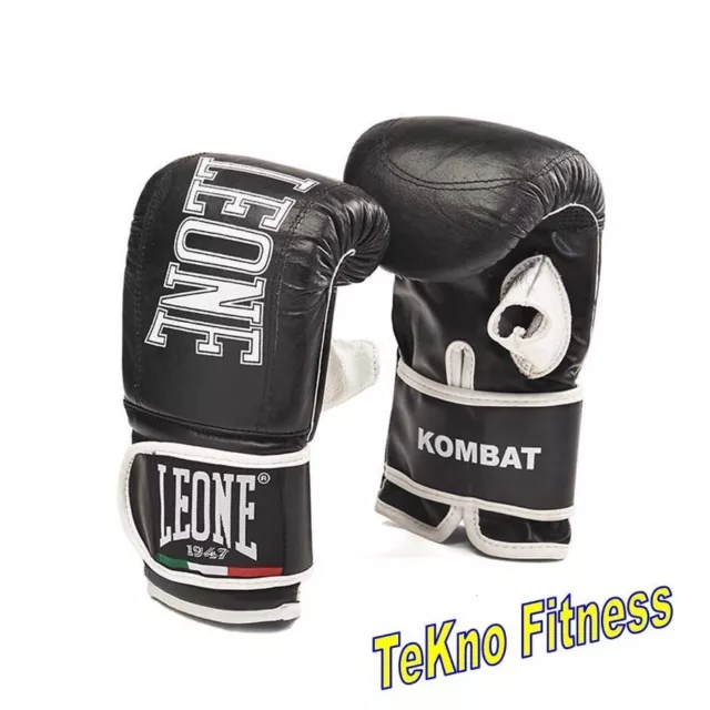 Guanti Da Sacco Leone  "Kombat" Gs086  - Boxe Thai Kick Misura S