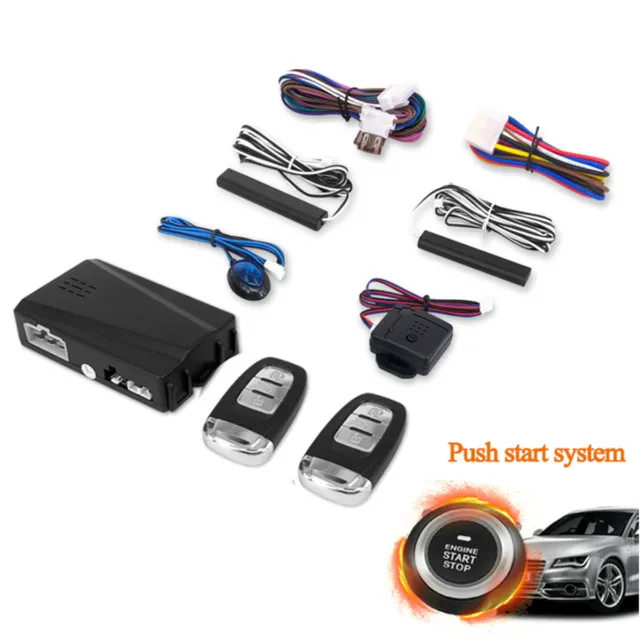 Car Alarm Security Systems Auto Remote Central Locking Kit Door Lock Keyless 2