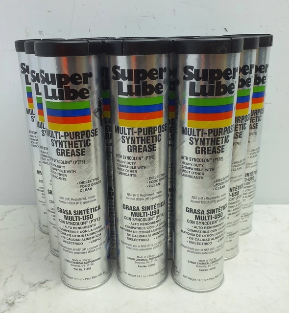 12 PACK SUPER Lube Synthetic MultiPurpose Grease 14 Oz. Cartridge