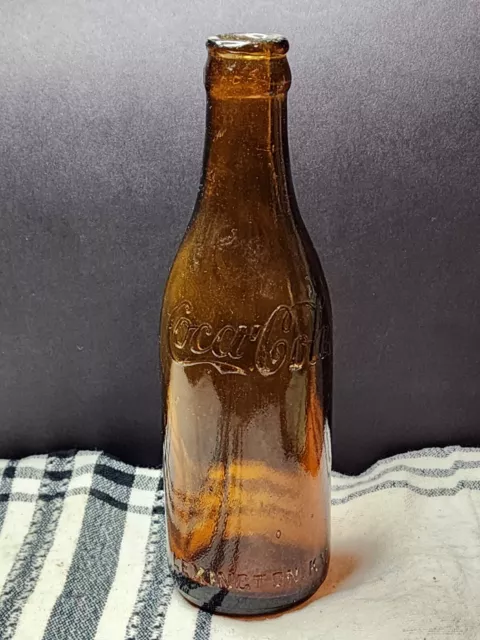 Amber Lexington KY Kentucky Coca Cola Coke Bottle Straight Side O19