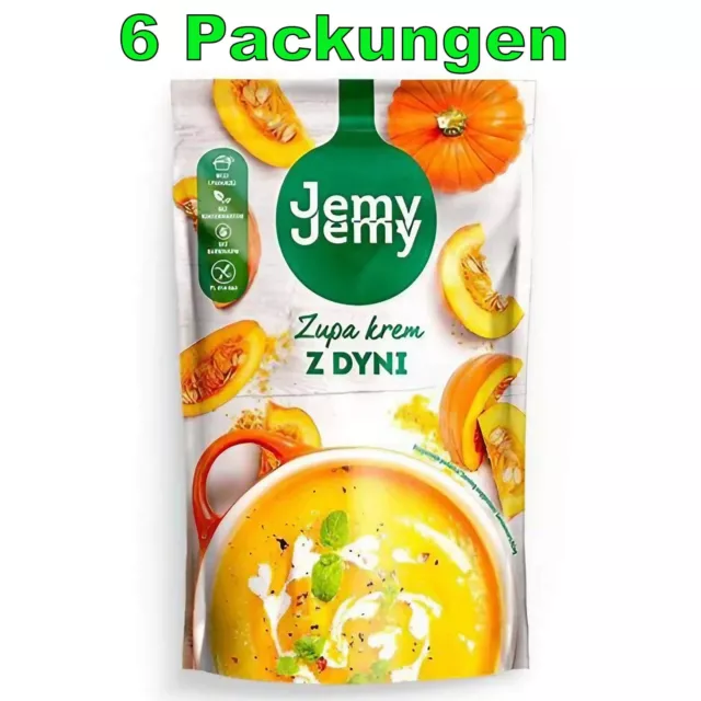 Zuppa di crema di zucca Jemy Jemy confezione da 6 (6 x 375 g) piatto pronto