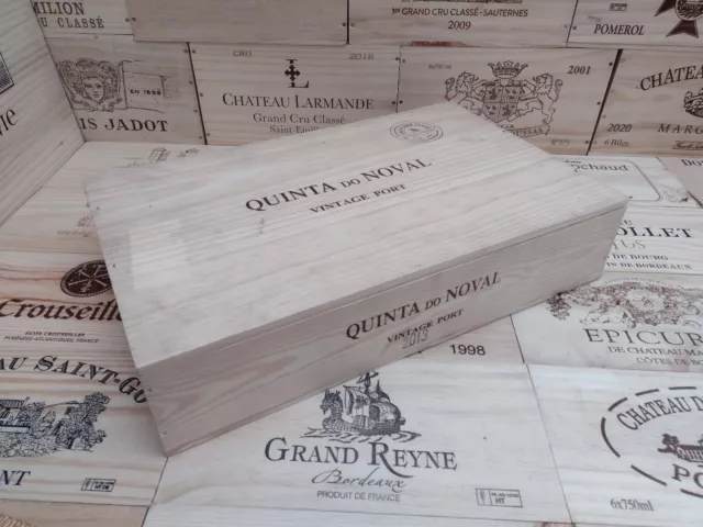 Wooden Port Box Crate with lid ~ Quinta Do Noval Vintage Port ~ Portugal Genuine