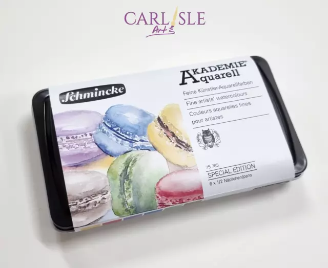 Schmincke Akademie Watercolour Macaron Set - Special Edition 6 half pans