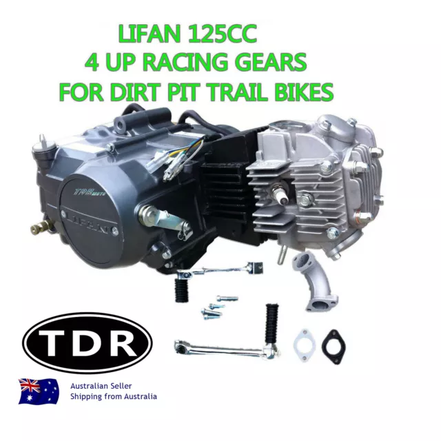 4 Stroke 125cc Lifan Engine Motor Racing Gears 50/70/110 cc Dirt Pit Trail bikes