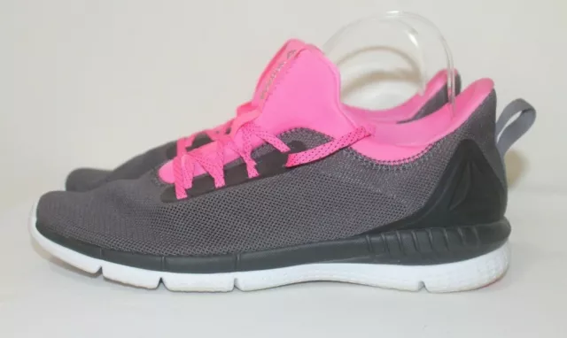 Reebok Women's Gray Pink Print Her 2.0 Running Sneakers Shoes Size 8.5