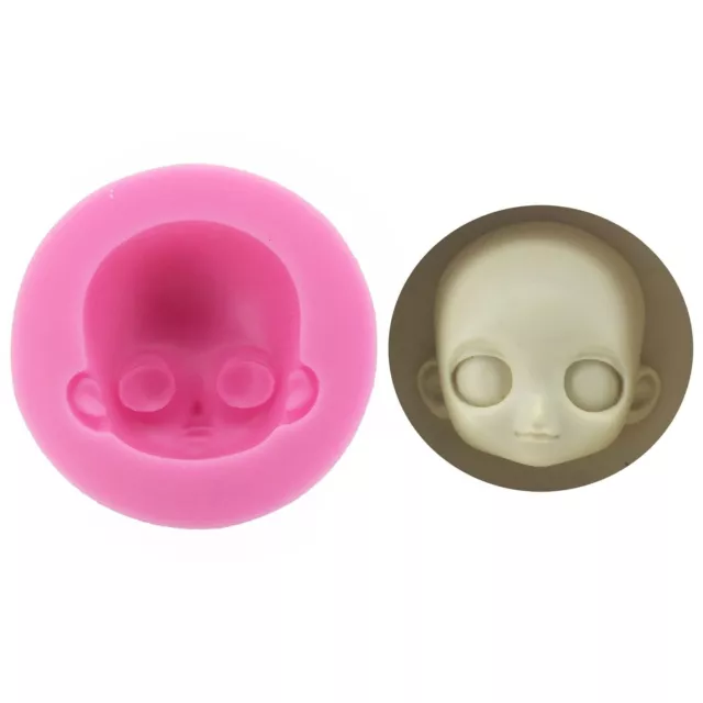 Face Silicone Mold Baby 3D Handmade Resin Clay Craft Mould DIY Baking Tool 1PC