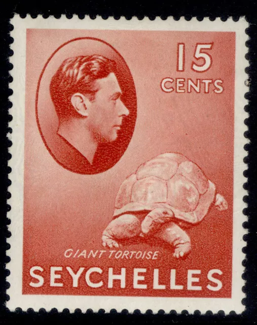 SEYCHELLES GVI SG139a, 15c brown-carmine, M MINT. Cat £28.