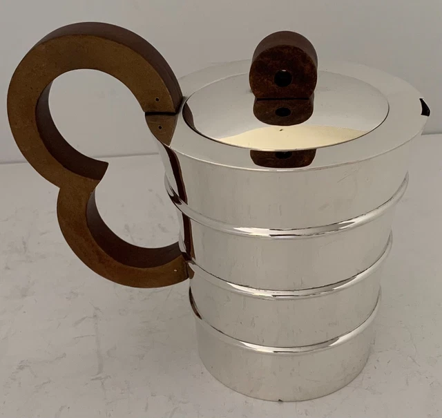 Gorgeous Rare Art Deco Puiforcat Epsilon Sterling Coffe Pot Elkington Made 1936