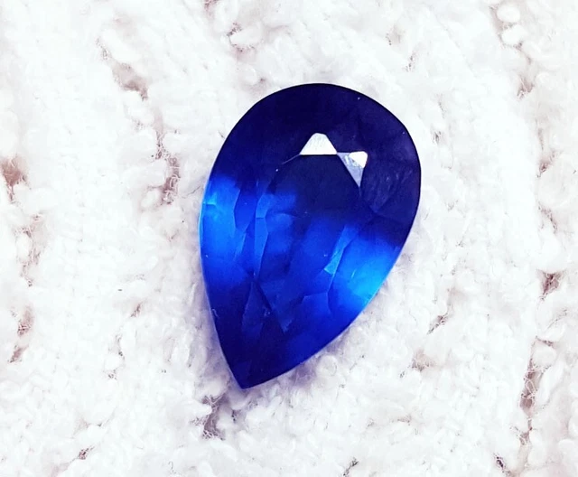 6.15 CT Naturel Topaze Bleu Londres Poire Forme Ggl Certifié Desseré Gemme