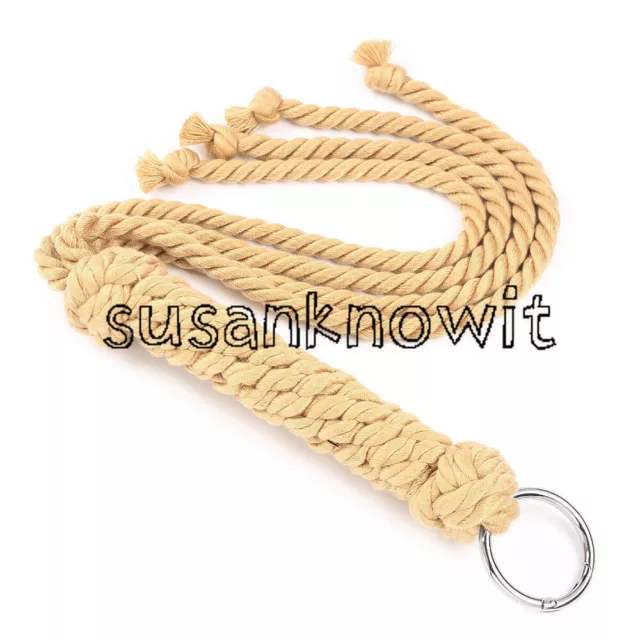 Binding 60CM Spanking Cotton Hemp Rope Whip Paddle Flogger Punishment Slaves