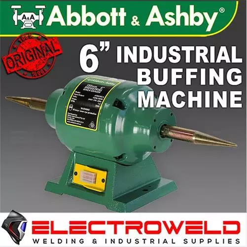 Abbott & Ashby 6" 150mm Buffing Machine Bench Grinder Jewellery Buffer Polisher