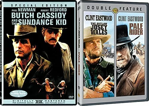 Pale Rider + The Outlaw Josey Wales & Butch Cassidy and the Sundance Kid DVD New