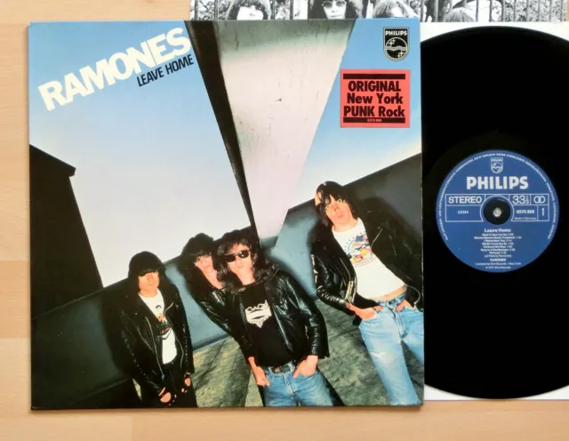 Ramones ‎- Leave Home 1977 LP 1st GER Philips 6370 809 + OIS / NY-Punk Vinyl NM