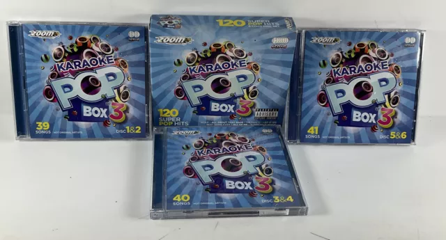 Zoom Karaoke - Pop Boîte 3 - 120 Chansons CD ( & / A) Audio Qualité Garanti