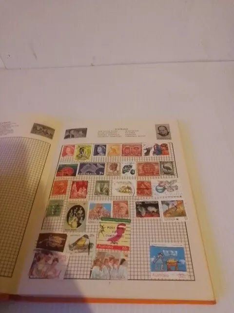 Cavalier Stamp Album With Maps With 250stamps 1960s To 1980s 3