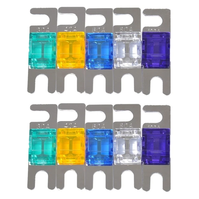 2x Auto Fusibile Fai te Anl Fuse Holder Anl Fusibile di Tipo