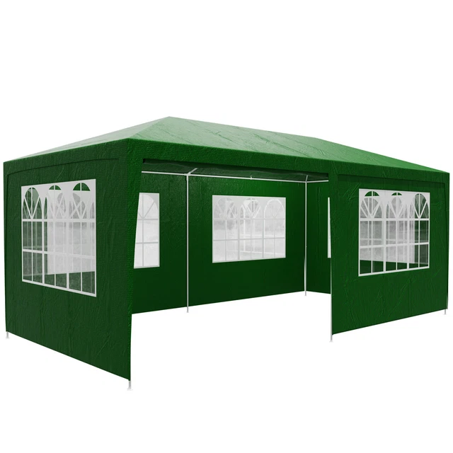 Pavillon Festzelt Gartenzelt 3x6m UV-Schutz 18m² Partyzelt Bierzelt Zelt Garten 2