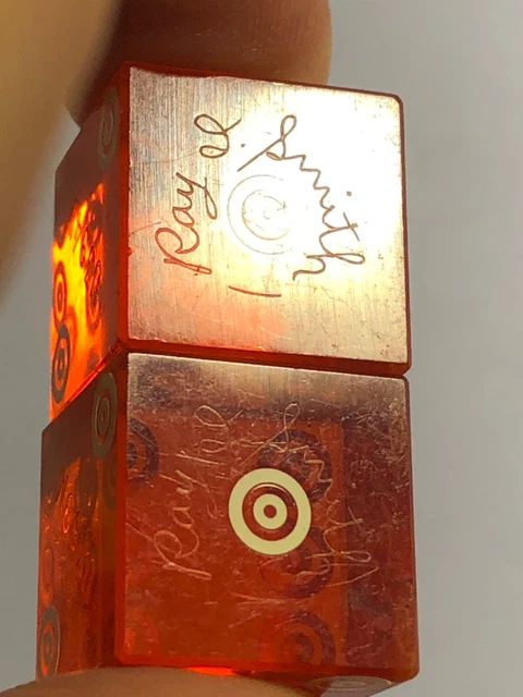 1930s ?? "PAPPY" Ray Smith Harold's Club casino beveled edge dice 031423cADZII