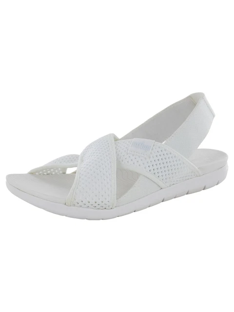 Fitflop Womens Airmesh Open Toe Slingback Sandal Shoes, Urban White, US 8