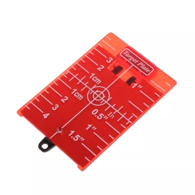 Magnetic Red Target Plate For Rotary Cross Line Laser Level Distance Measurer