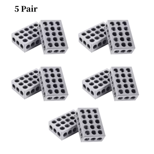 23 holes 5 Pairs 1-2-3 0.0001" Accuracy Precision Blocks Matched Mill Machinist