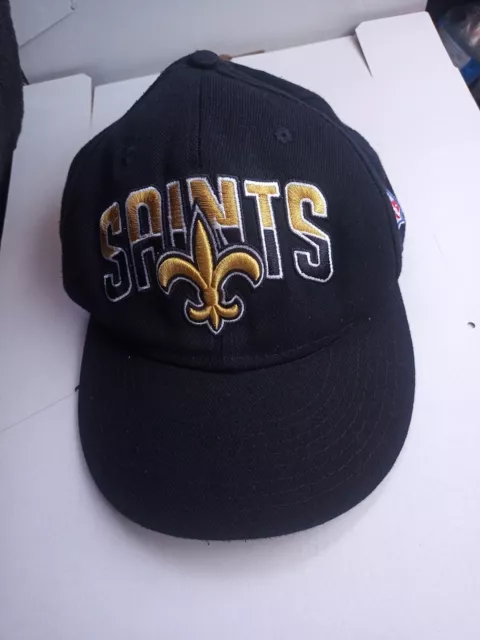 NEW ORLEANS SAINTS Logo NFL New Era 9Forty Snapback Baseball Style Cap Hat Black