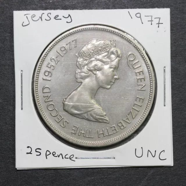 BAILIWICK OF JERSEY Coin 25 Pence 1977 UNC (MG42R802)