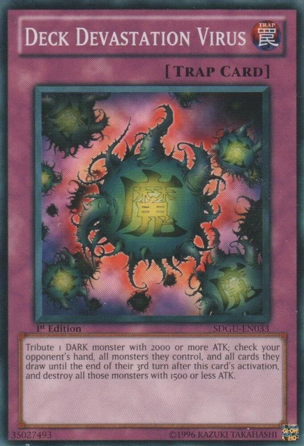 Heavy Play x 1 Deck Devastation Virus - SDGU-EN033 - Common - 1st Edition SDGU S