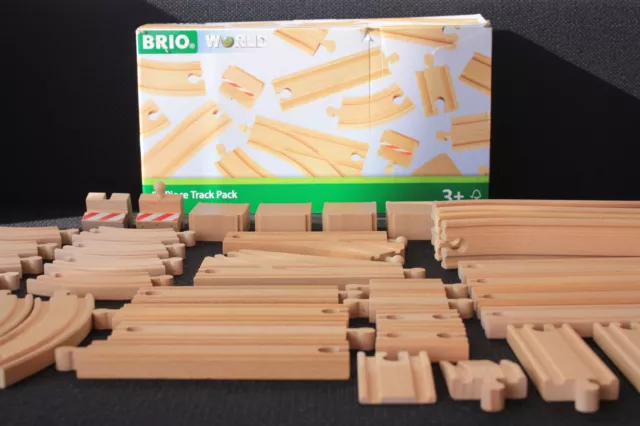 Brio 33772 Grosses Schienensortiment, +Weichen, etc. 50 Teile, vollständig + OVP