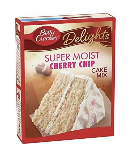 BETTY CROCKER DELIGHTS Super Moist Cherry Chip Cake Mix 15.25 oz 17.90