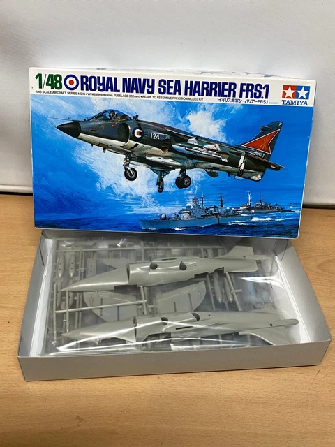 TAMIYA ROYAL NAVY SEA HARRIER FRS1 Kit 61026. 1:48th Scale £9.00 ...