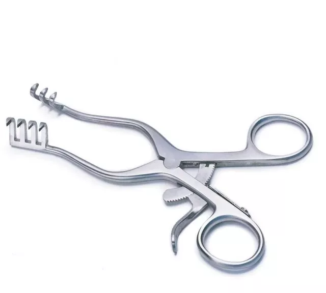 Weitlaner Retractor, Self Retaining, 16cm, 3x4 Sharp Prongs Surgical Veterinary