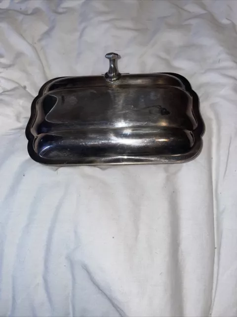 Vintage Towle Silverplate Jewelry / Trinket Box -  Rectangular, 8x5