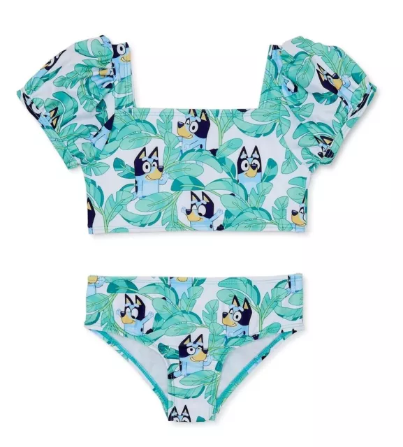 NWT DISNEY BLUEY Swimsuit Tankini Swim Set Bikini Toddler Girls 2T 3T ...