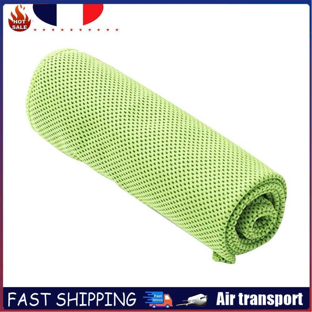 Microfiber Cold Absorption Instant Cooling Towel Quick Dry for Jogging (Green)
