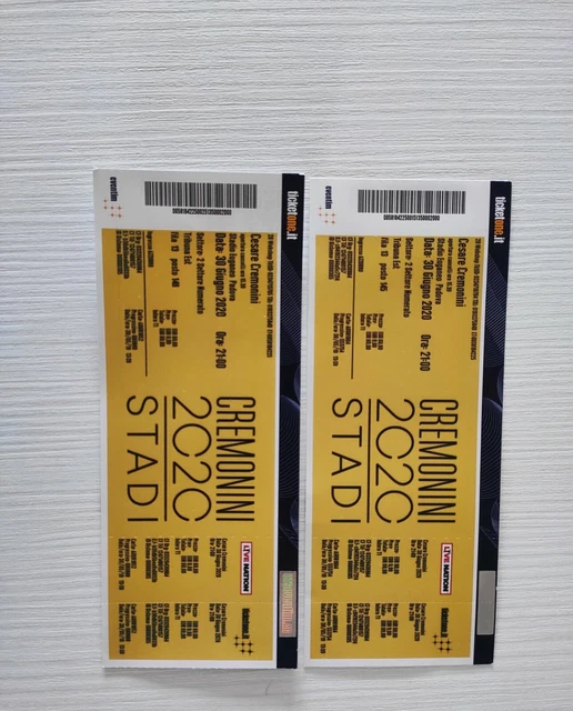Biglietti concerto Cremonini Padova 18/06 