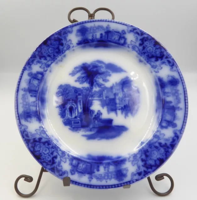 Flow Blue dinner plate -Shanghai - WH Grindley & Co. - SHIPPING SPECIAL