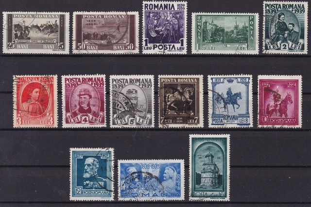 RUMÄNIEN 1939 Mi 569/582 Used