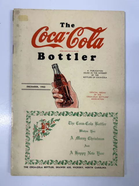 December 1942 The Coca Cola Bottler Magazine Great Condition Coke WWII