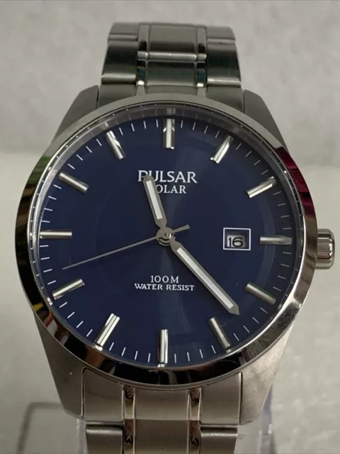 Pulsar men's solar powered watch hot sale