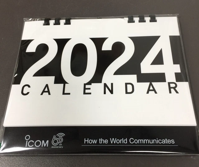 60TH ANNIVERSARY, 2 Way Radios, 2024 Desktop Calendar, Sealed, 7.5