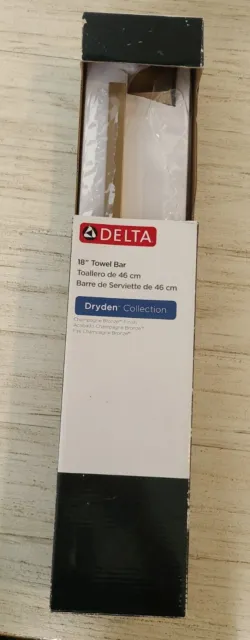 Delta 75118-CZ Dryden 18" Towel Bar, Champagne Bronze New Open Box