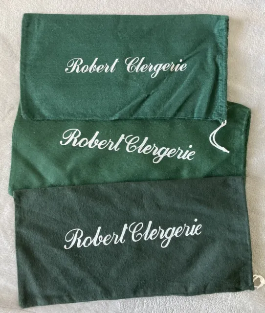 Bolsas de polvo verdes para zapatos Robert Clergerie